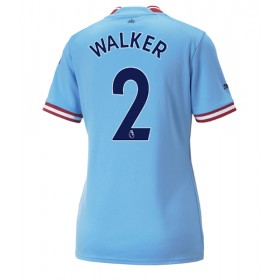 Damen Fußballbekleidung Manchester City Kyle Walker #2 Heimtrikot 2022-23 Kurzarm